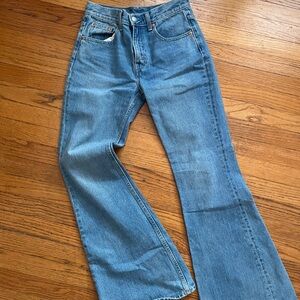 Levi's Blue Flare & Wide Leg Jeans